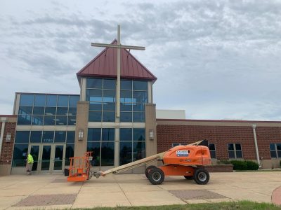 Community Church Cross After