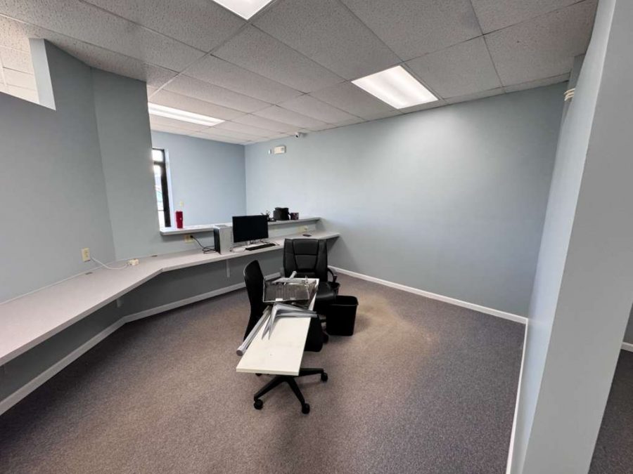 light blue painted office interior Preview Image 2