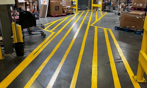 Warehouse Interior Striping