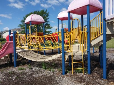 Playground equipment professional painting