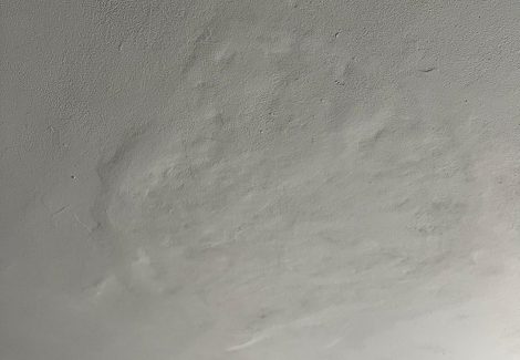 water damage on ceiling drywall