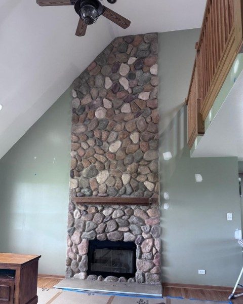 stone fireplace in house Preview Image 7