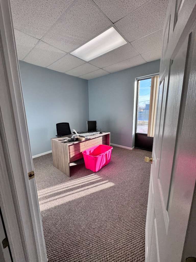 light blue painted office interior Preview Image 6