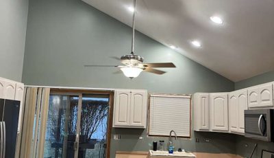 house interior with green painted walls