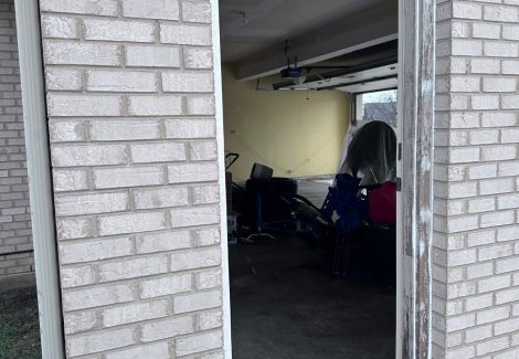 doorway prepped for painting