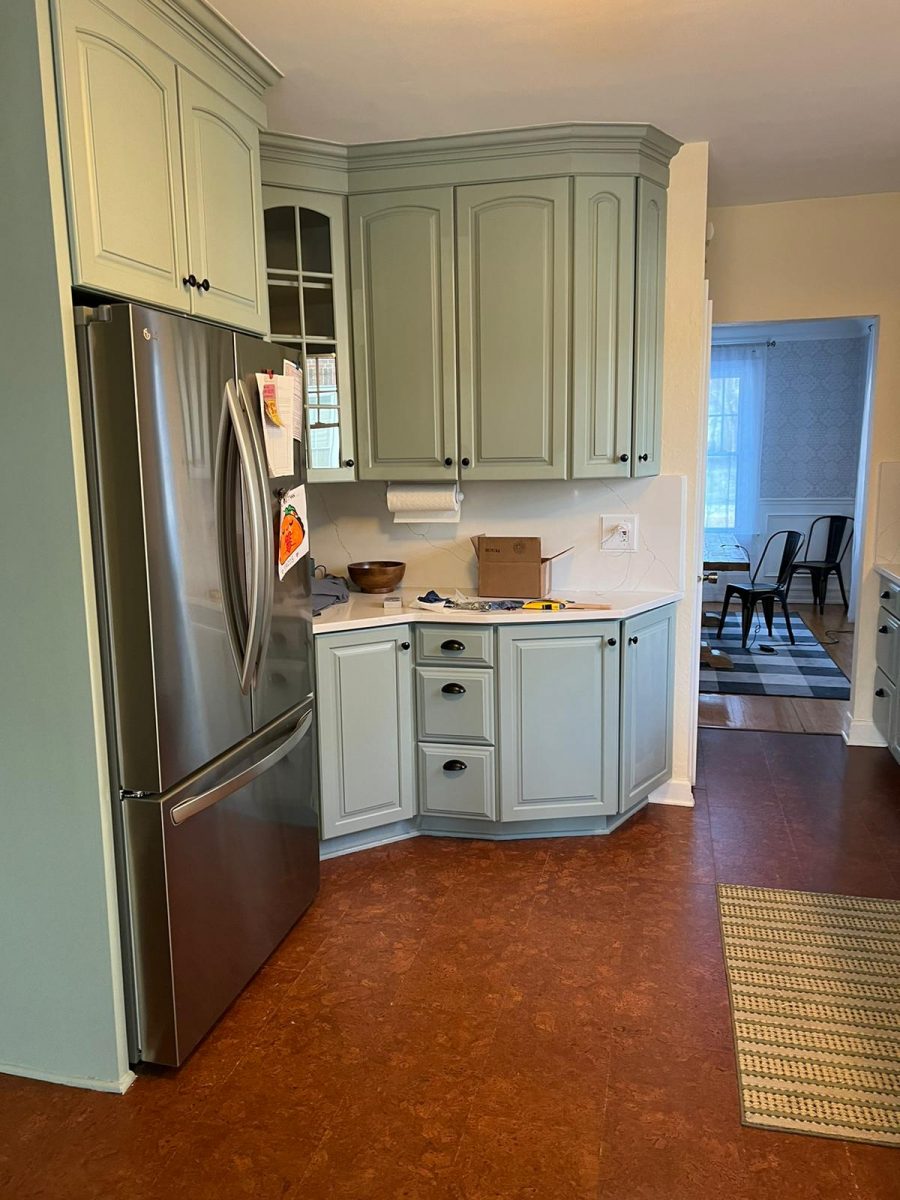 Sage Green Cabinet Painting Professionals Preview Image 1