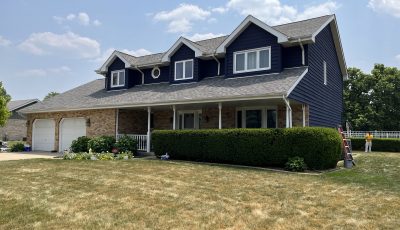 Blue Siding Exterior in New Lenox, IL
