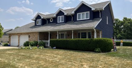 Blue Siding Exterior in New Lenox, IL