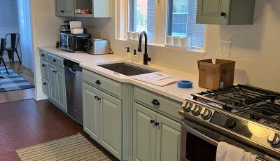 Kitchen Cabinet Painting Light Green Homewood, IL