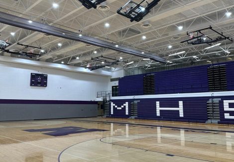 repainted school gym