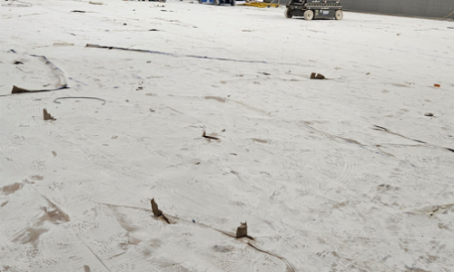 Gym Floor Prepped And Progress Being Made