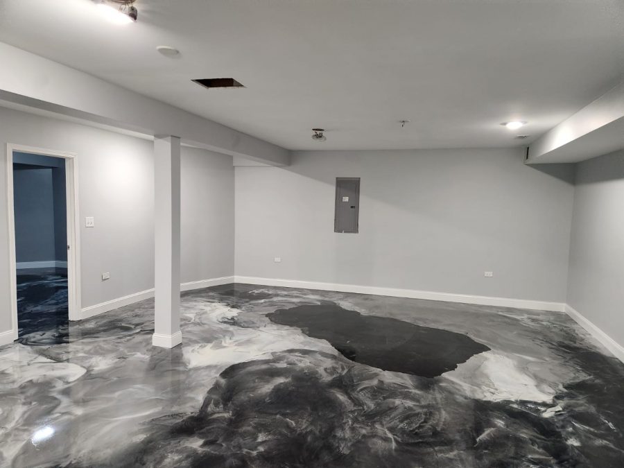 repainted living area