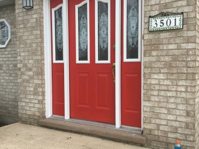 Bourbonnais, IL Front Door Exterior Painting