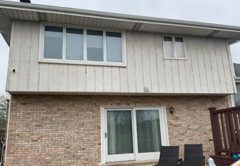 house exterior with worn paint