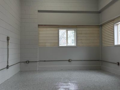 industrial space with new floor coating