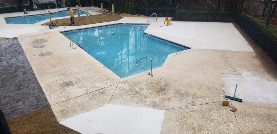 Before Professional Pool Deck Painting Preview Image 1