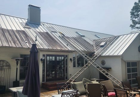 Before Professional Roof Cleaning