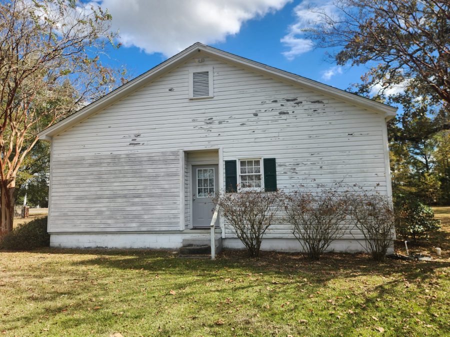 Before Back of Church Exterior Painting Preview Image 11