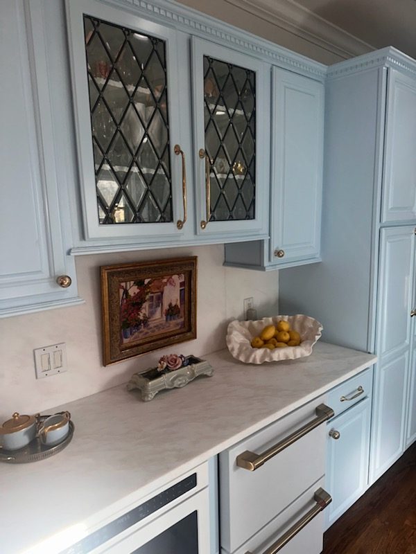 Light Blue Cabinet Painting Hoover, AL Preview Image 1