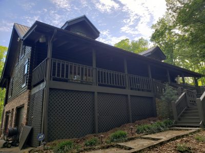 pell city AL cabin exterior painting