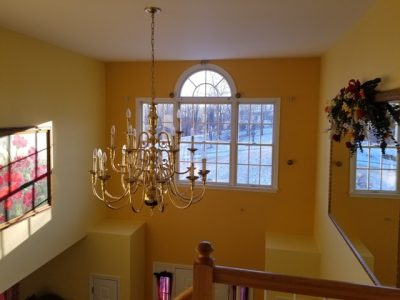 this foyer was repainted by certapro painters of hunterdon county