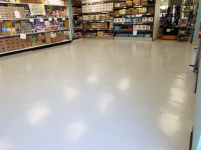 certapro painters of hunterdon county applied an epoxy flooring topcoat for the flemington food pantry