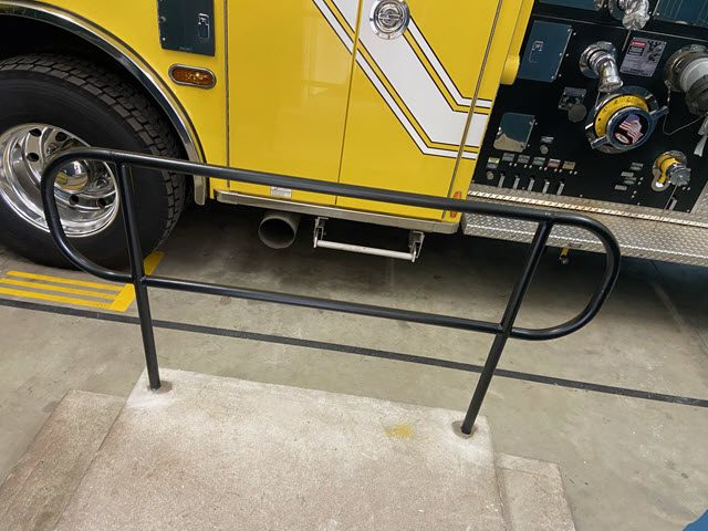 photo of repainted firehouse safety rail in ringoes Preview Image 1