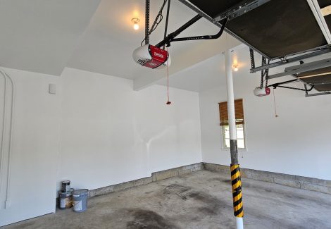Repainted Garage - Before, During & After Photos