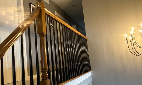 Repainted Staircase and Walls