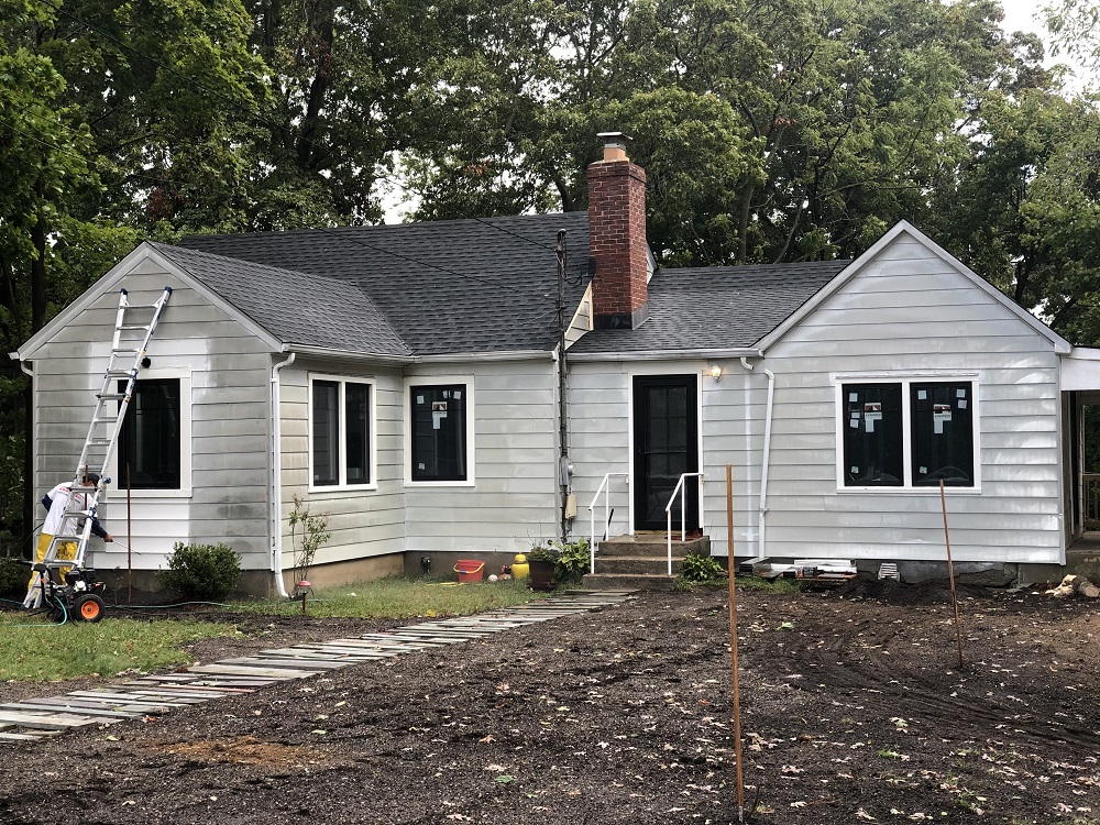 Exterior Painting in Kings Park, NY - Before