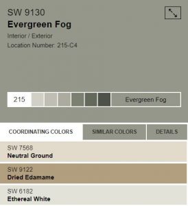 SW evergreen fog