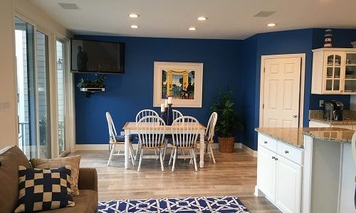 Blue Dining Room & Kitchen