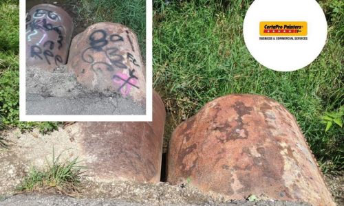 Graffiti Removed from Drainage Pipe