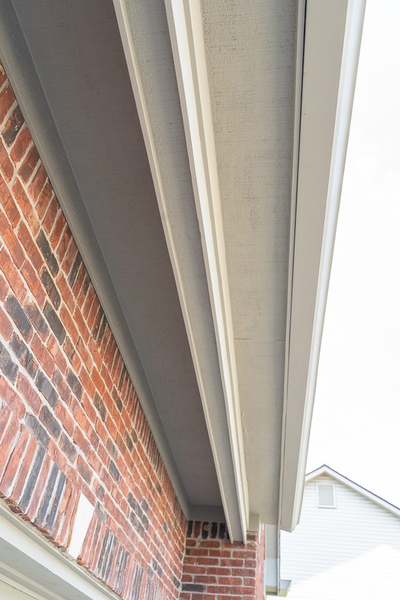 detail view of soffits after painting project Preview Image 3