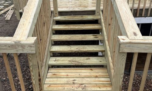 Newly Updated Deck Stairs