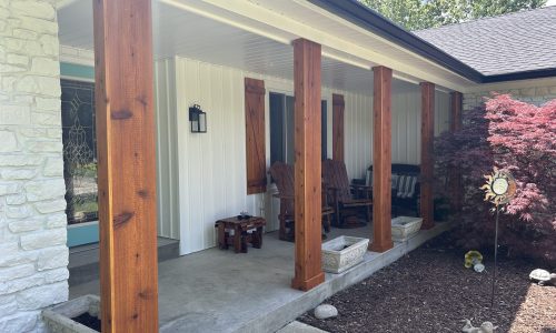 Porch With New Posts Added