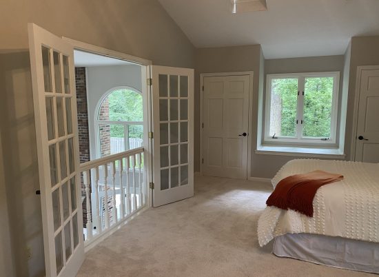 after painting bedroom trim