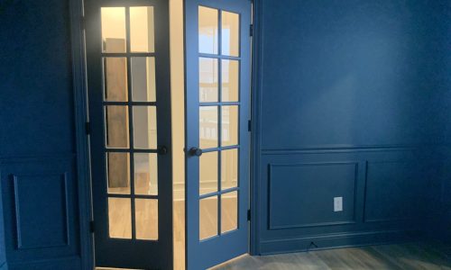 A Sophisticated Color Drenched Office