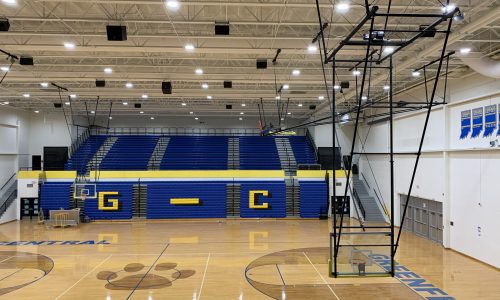 Freshly Painted School Gym