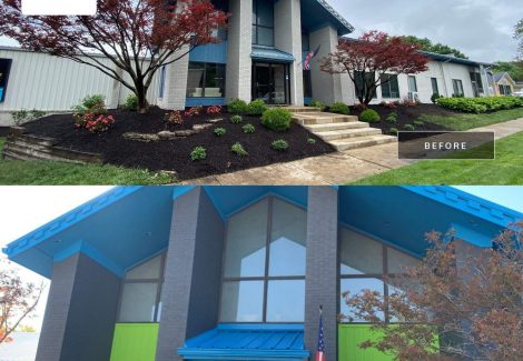 Before & After Office Exterior Painting