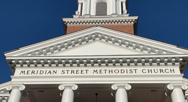 Sign Close Up Meridian Street United Methodist Church