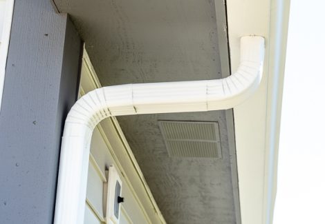 painted gutters and soffits