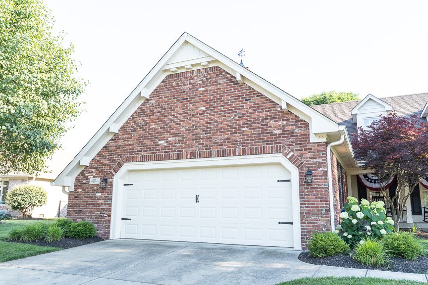 white painted garage door and trim Preview Image 2