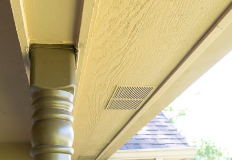 porch roof after painting