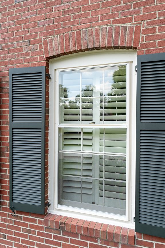 close up of shutters and window after painting Preview Image 5