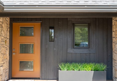 front entrance after painting