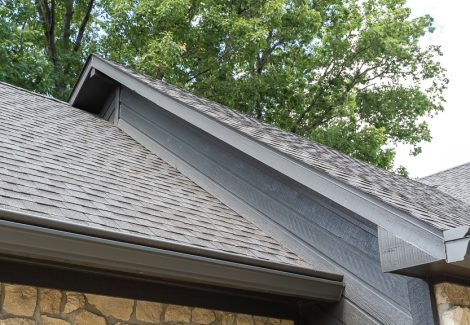 soffits and roofline after painting was completed