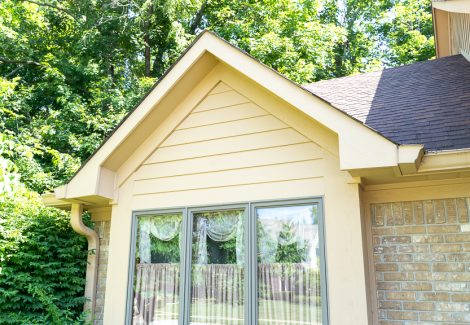 yellow and gray painted exterior