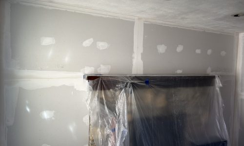Back Wall Drywall Mudded