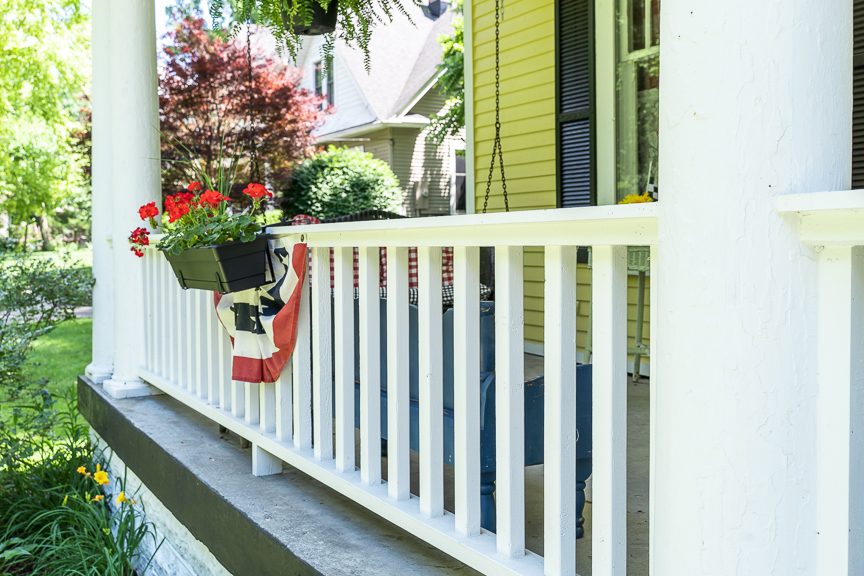 Front porch banisters after painting Preview Image 4
